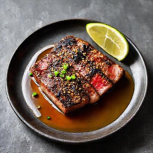 Tunfiskbiff med Sesam og Ponzu