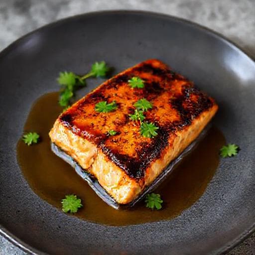 Rask Laks med Miso og Honning
