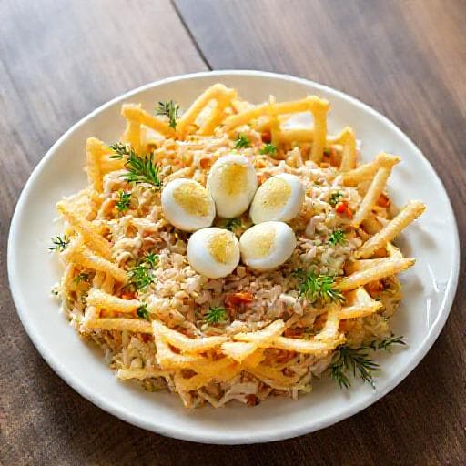 Салат «Гніздо глухаря» (Класичний)