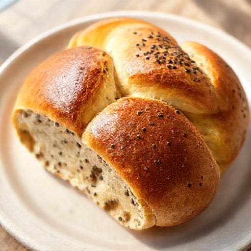 Швидкий калач із маком (на кефірі)