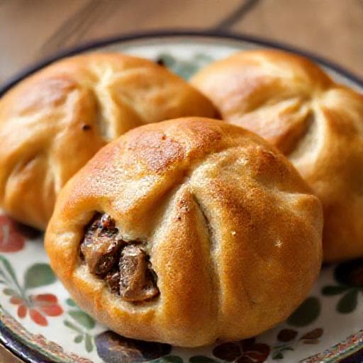 Пиріжки з М'ясом та Грибами (Гуцульський стиль)