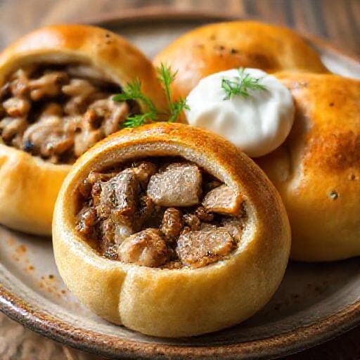 Розтягаї з рибою та грибами (регіональний варіант)