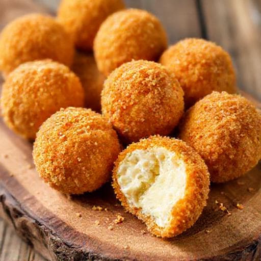Класичні сирні кульки в паніровці