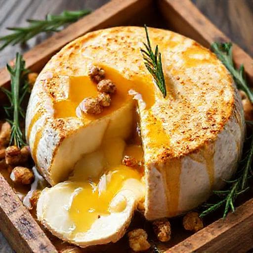 Класичний Запечений Камамбер з Медом та Горіхами