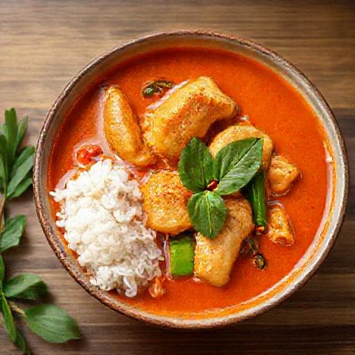 Класичне Тайське Червоне Карі з Куркою