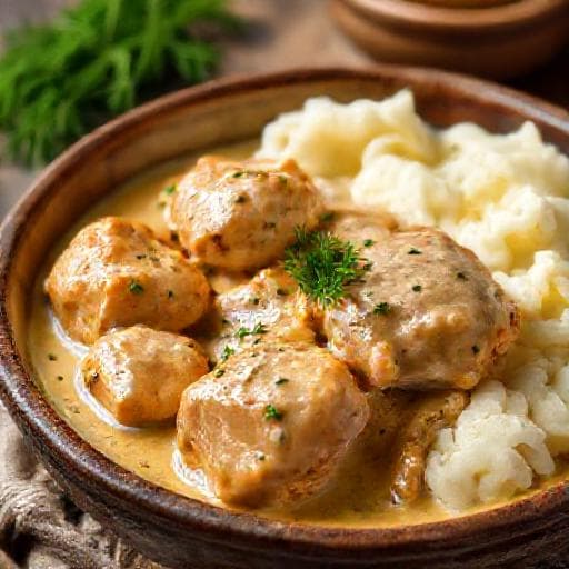 Курка в часниковому соусі (Класичний рецепт)