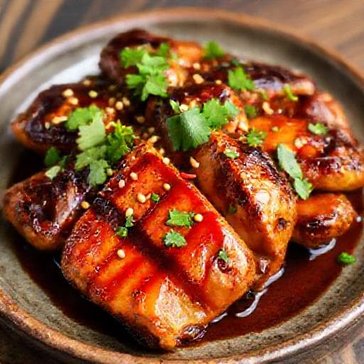 ไก่ย่างซอสเทอริยากิสไตล์ไทย (เผ็ดเล็กน้อย)