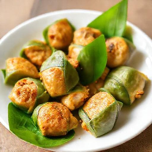 ไก่ห่อใบเตย (สูตรเร่งด่วน)