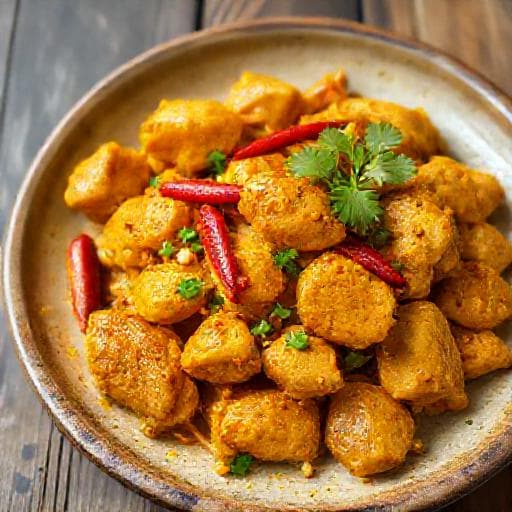 ไก่บ้านคั่วขมิ้น (สูตรดั้งเดิม)