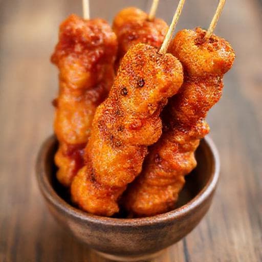 ไก่กอและเสียบไม้ทอด