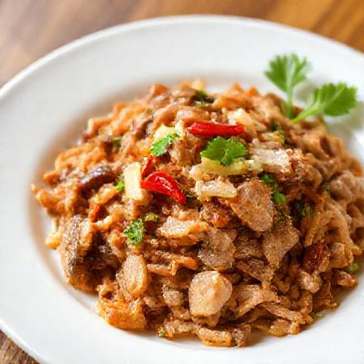 หมูสับผัดปลาเค็ม (สูตรดั้งเดิม)