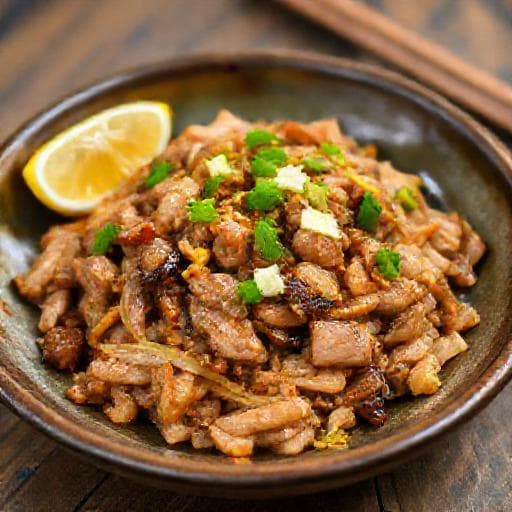 หมูผัดหนำเลี้ยบแบบเร่งด่วน