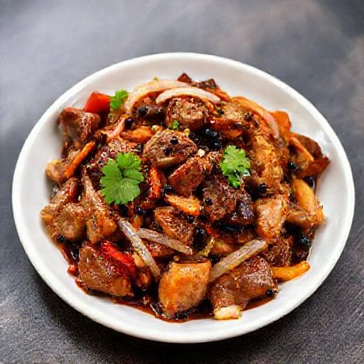 หมูผัดพริกไทยดำ (สูตรดั้งเดิม)