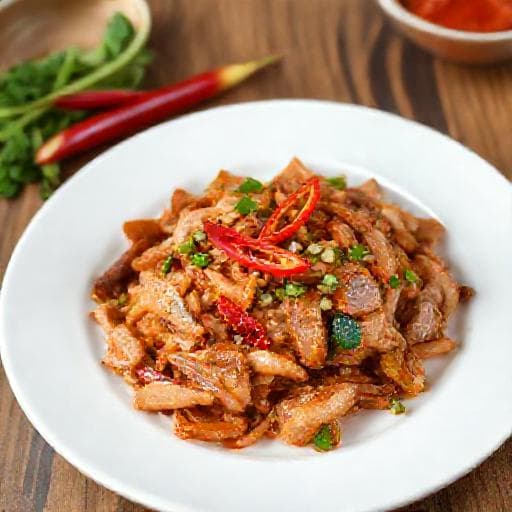 หมูผัดพริกสดแบบเร่งด่วน