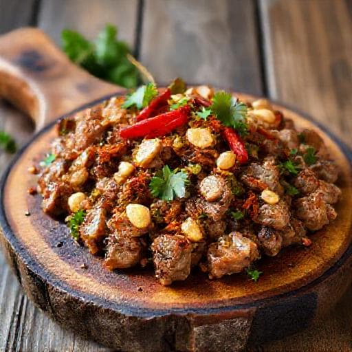 หมูย่างใบชะพลูทรงเครื่อง (ประยุกต์)