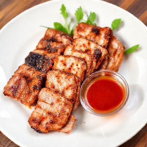 หมูย่างจิ้มแจ่วฉบับเร่งด่วน