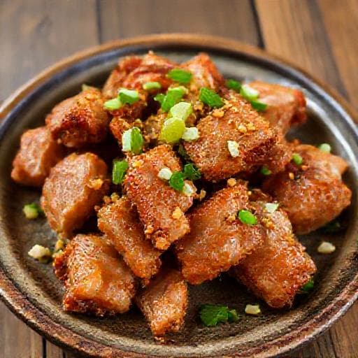 ซี่โครงหมูทอดกระเทียมแบบเร่งด่วน