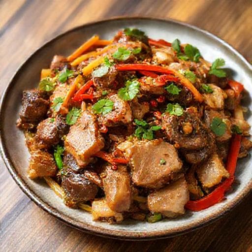 ซี่โครงหมูผัดตะไคร้ทรงเครื่อง (ประยุกต์)
