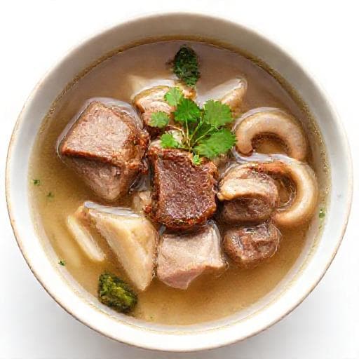 ซี่โครงหมูตุ๋นมะระน้ำใสใส่เห็ดหอม