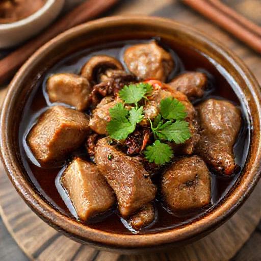 หมูตุ๋นเห็ดหอม (สูตรดั้งเดิม)