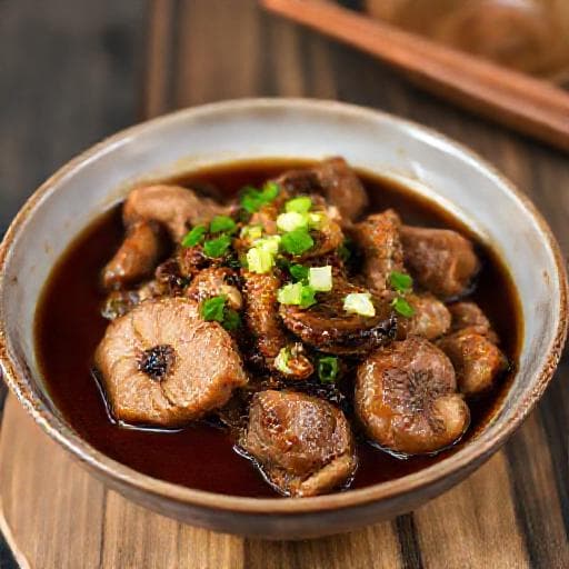 หมูตุ๋นเห็ดหอมแบบเร่งด่วน
