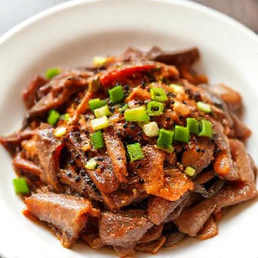 เนื้อผัดพริกไทยดำแบบเร่งด่วน