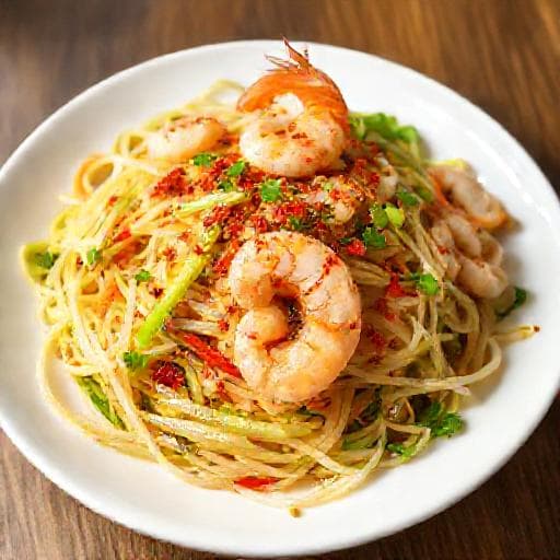 ยำตะไคร้กุ้งสด (แบบเร่งด่วน)