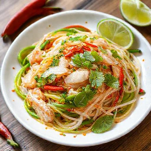 ยำปูม้าสด (Yum Poo Ma Sod - Classic Blue Swimmer Crab Salad)