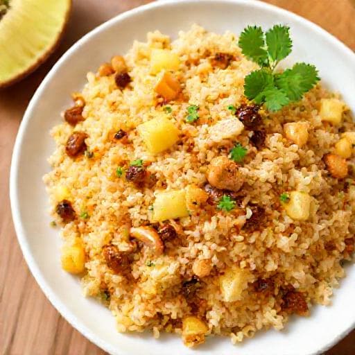 ข้าวอบสับปะรดแบบเร่งด่วน