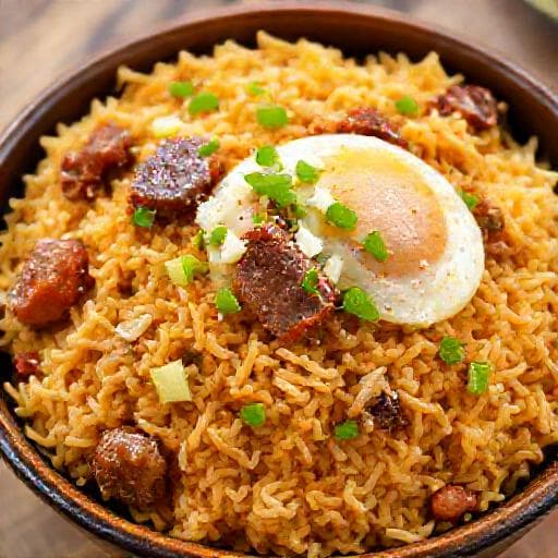 ข้าวผัดกุนเชียงหมูสับ