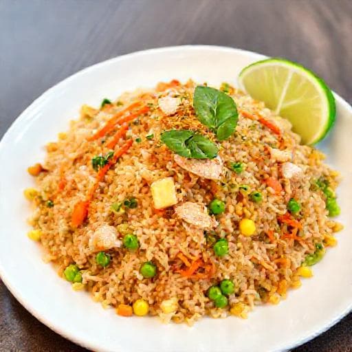 ข้าวผัดปลาเค็มทรงเครื่อง