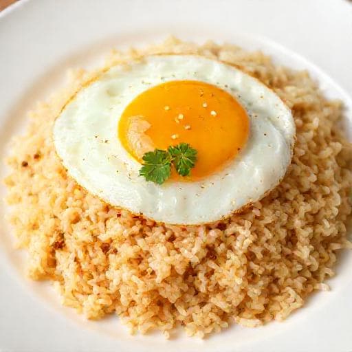 ข้าวผัดกระเทียมไข่ดาว