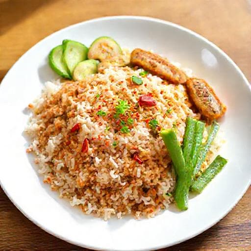 ข้าวคลุกน้ำพริกกะปิแบบเร่งด่วน