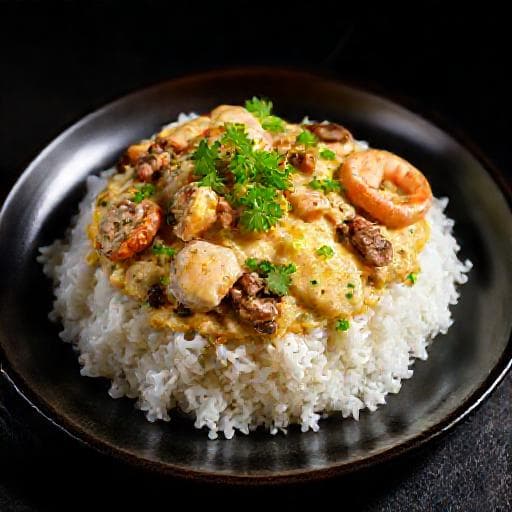 ข้าวไข่ข้นปูทรงเครื่อง