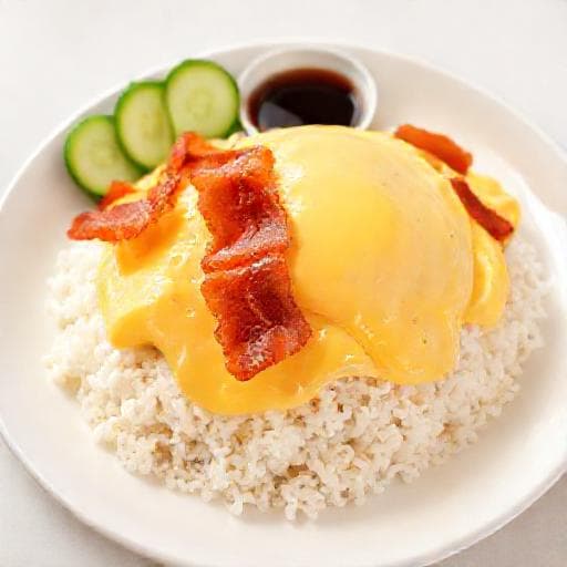 ข้าวไข่ข้นเบคอน (สูตรดั้งเดิม)