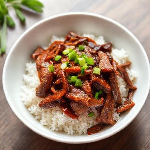 ข้าวหน้าเนื้อย่างแบบเร่งด่วน