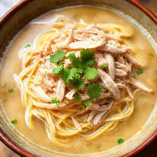 บะหมี่ไก่ฉีกน้ำใส