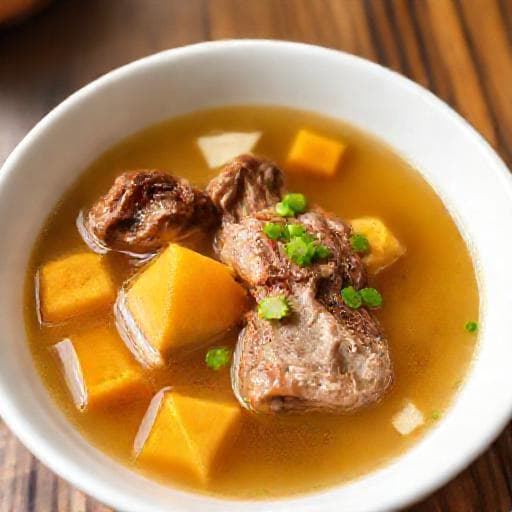 แกงจืดฟักทองซี่โครงหมู (แบบเร่งด่วน)