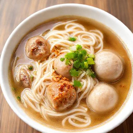 ข้าวเปียกเส้นหมูเด้ง