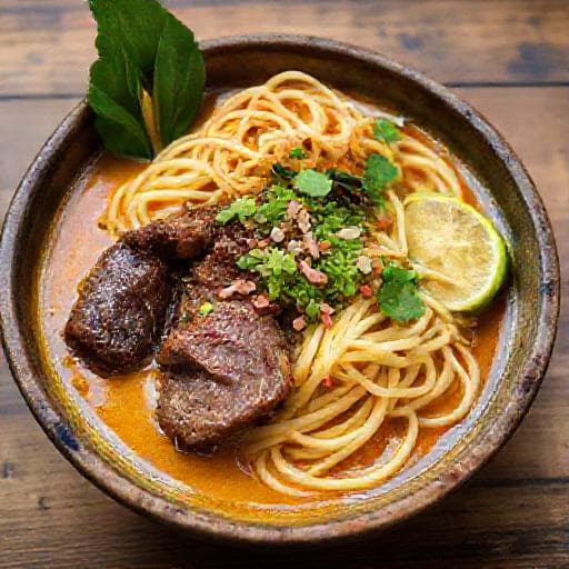 ข้าวซอยเนื้อน่องลายตุ๋นยาจีน
