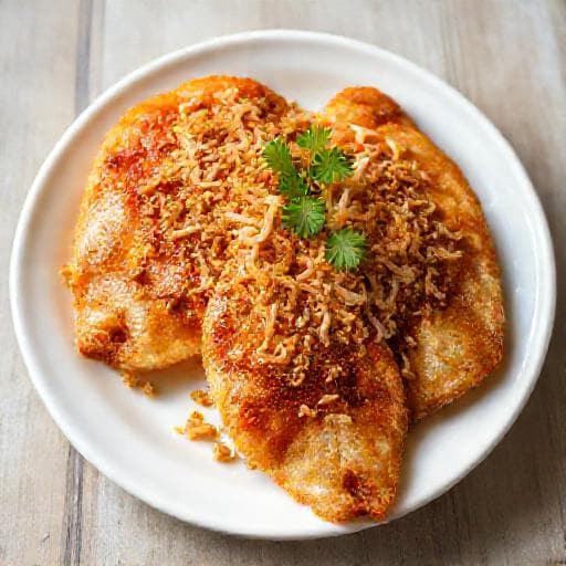 ปลาเนื้ออ่อนทอดกระเทียม (สูตรดั้งเดิม)
