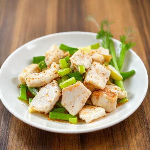 ปลากะพงผัดขึ้นฉ่าย (สูตรเร่งด่วน)