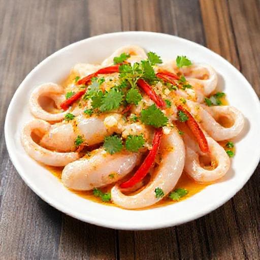 ปลาหมึกนึ่งมะนาว (สูตรดั้งเดิม)