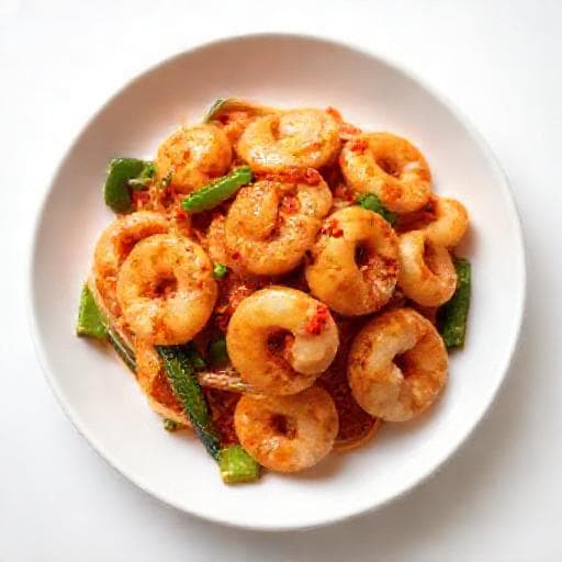 กุ้งผัดพริกแกง (แบบเร่งด่วน)