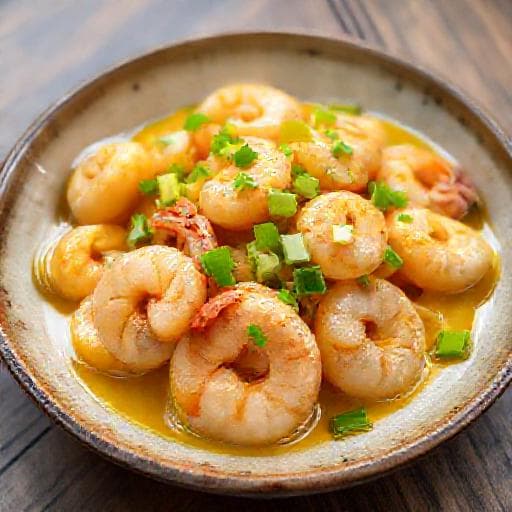 กุ้งผัดซอสไข่เค็ม (สูตรดั้งเดิม)