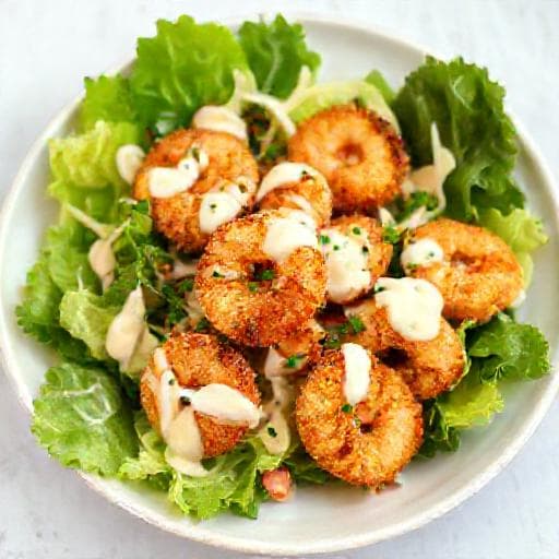 กุ้งทอดครีมสลัดแบบเร่งด่วน
