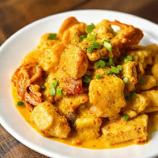 ปูนิ่มผัดผงกะหรี่ (สูตรเร่งด่วน)