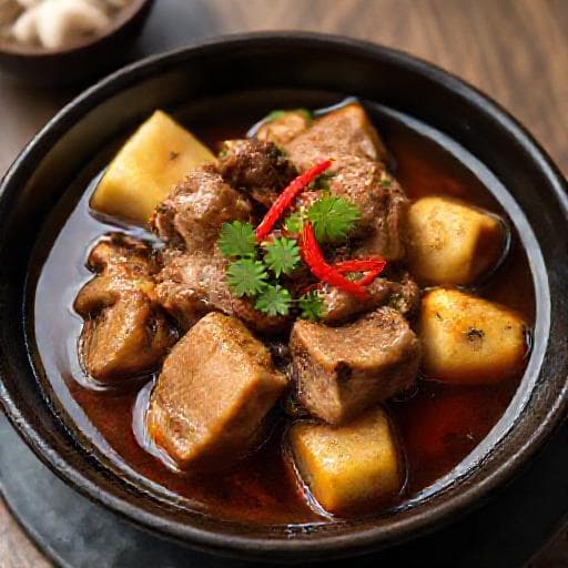 เป็ดพะโล้ทรงเครื่อง (ใส่เห็ดหอมและเต้าหู้)