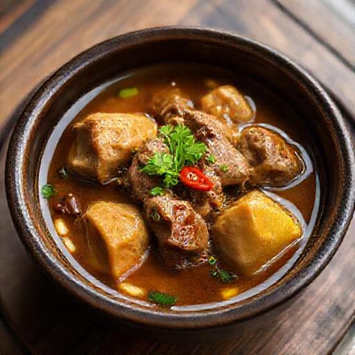 เป็ดตุ๋นมะนาวดองทรงเครื่อง