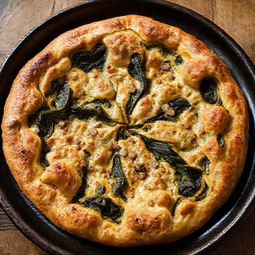 Soparnik with Garlic and Anchovy